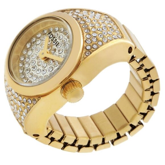 FX06166B NWT Authentic Fossil Watch Ring Quartz Women's Watch - Picture 2 of 3